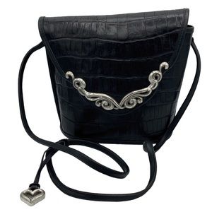 Brighton Embossed Alligator Print Leather Purse